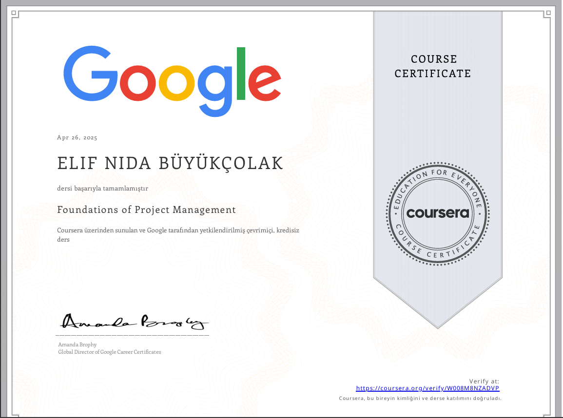 Google Certificate